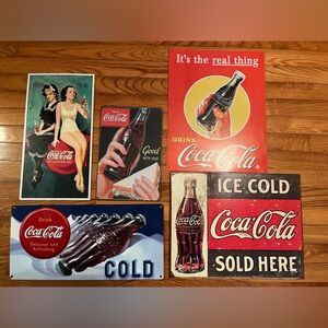 Old Coke a cola signs